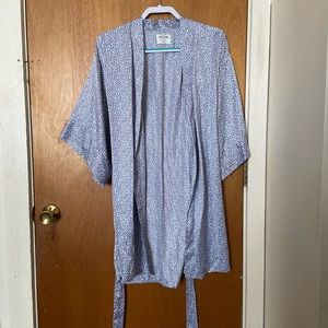 Gilly Hicks Silky Star Blue Robe